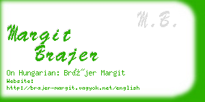 margit brajer business card